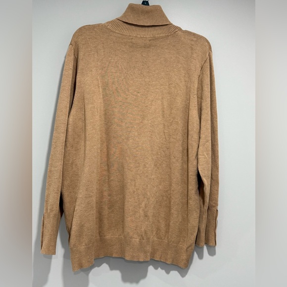 Joseph A. Women’s Tan Turtleneck Sweater Size 2X - Picture 2 of 6